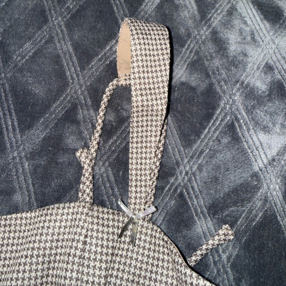 Cider Brown Houndstooth Midi Dress - Picture 4 of 6